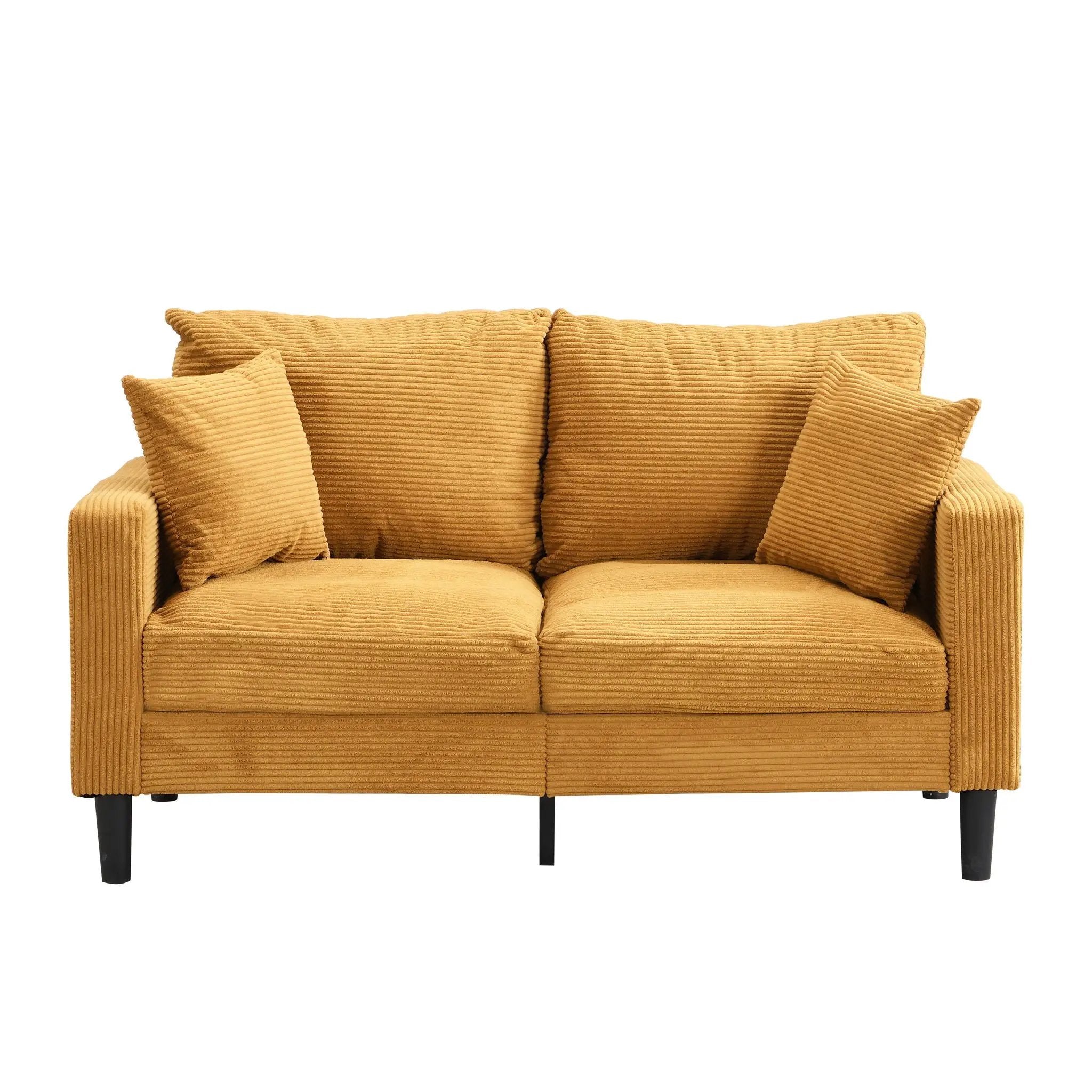 Modern Upholstered Loveseat Sofa, High Resilience by Unique Piece Furniture