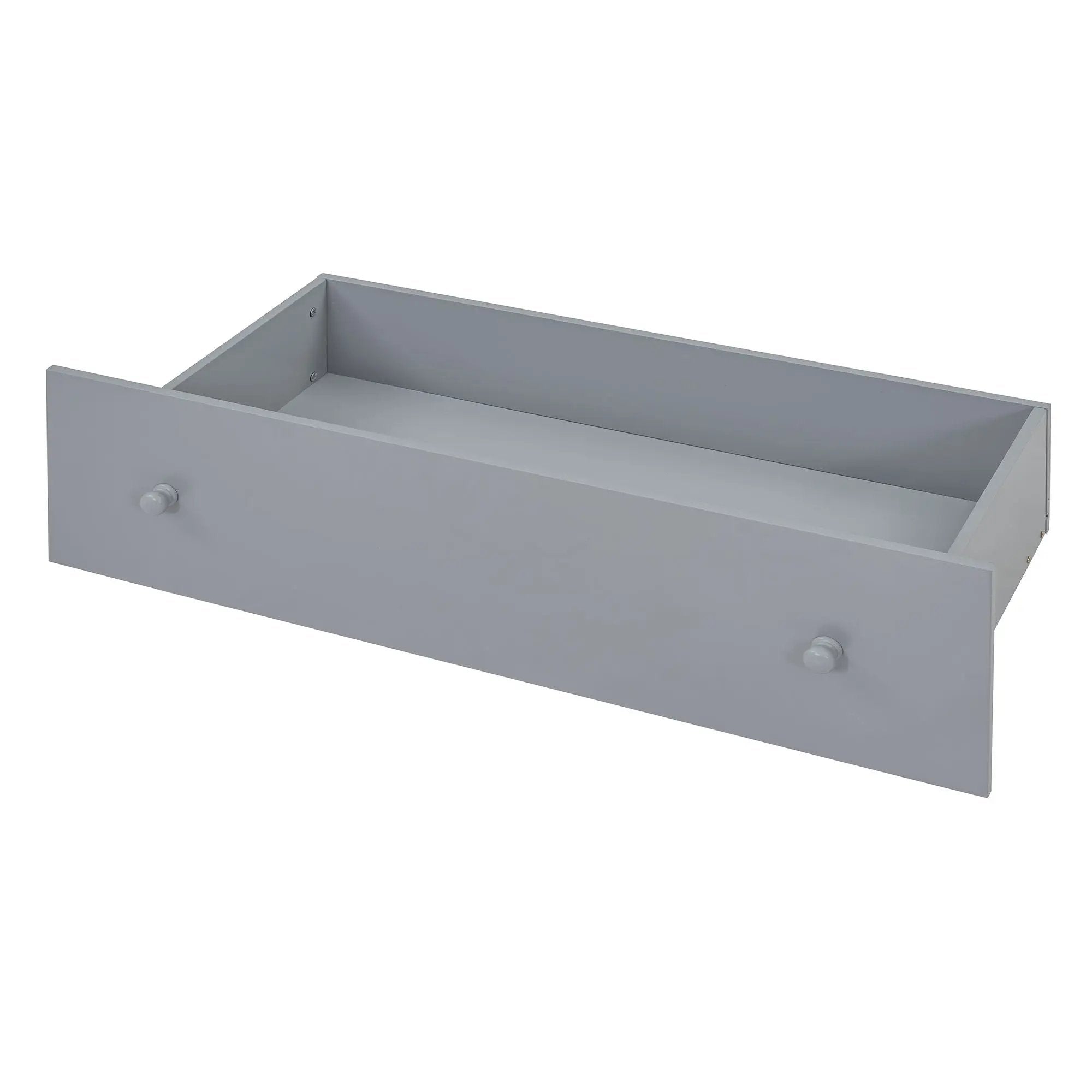 Loft Platform Bed With 7 Drawers And Full Guardrails, Modern L Shaped Space Savin