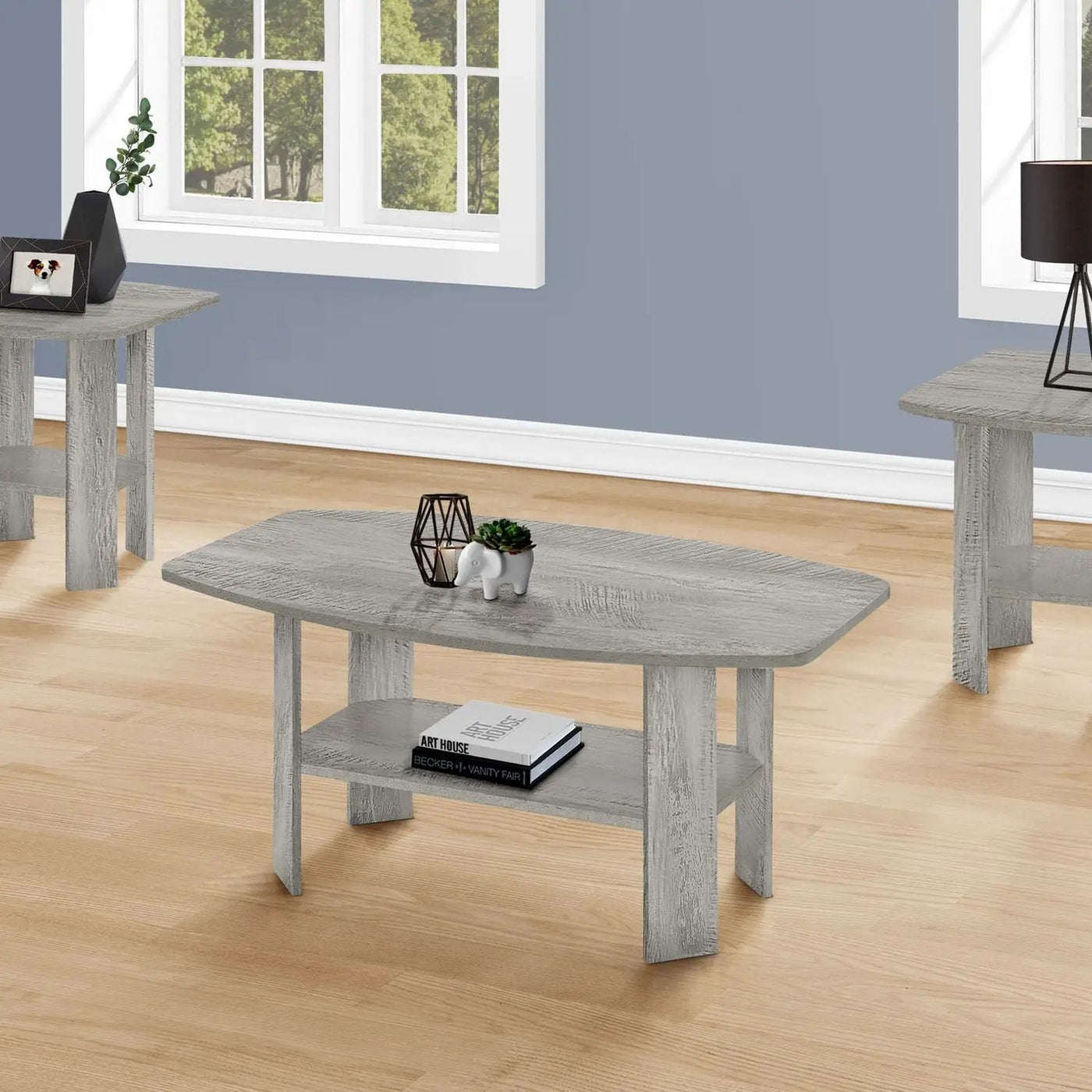 Table Set, Coffee, End, Side, Accent For Living Room (Set of 3) by Unique Piece Furniture