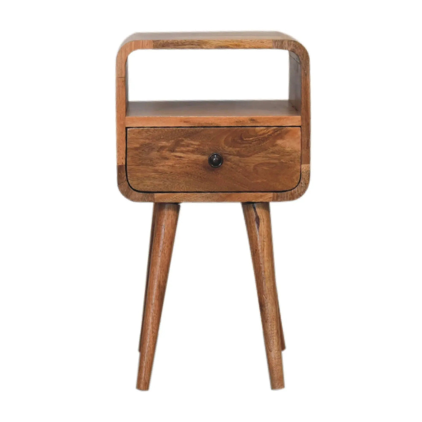 Mini Curve Open Bedside Nightstand by Unique Piece Furniture