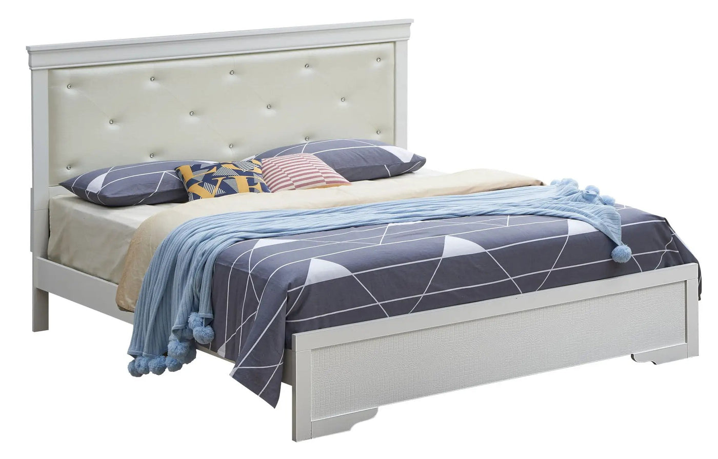 Chic Elegantly Designed Transitional Bed by HouseOfZazla