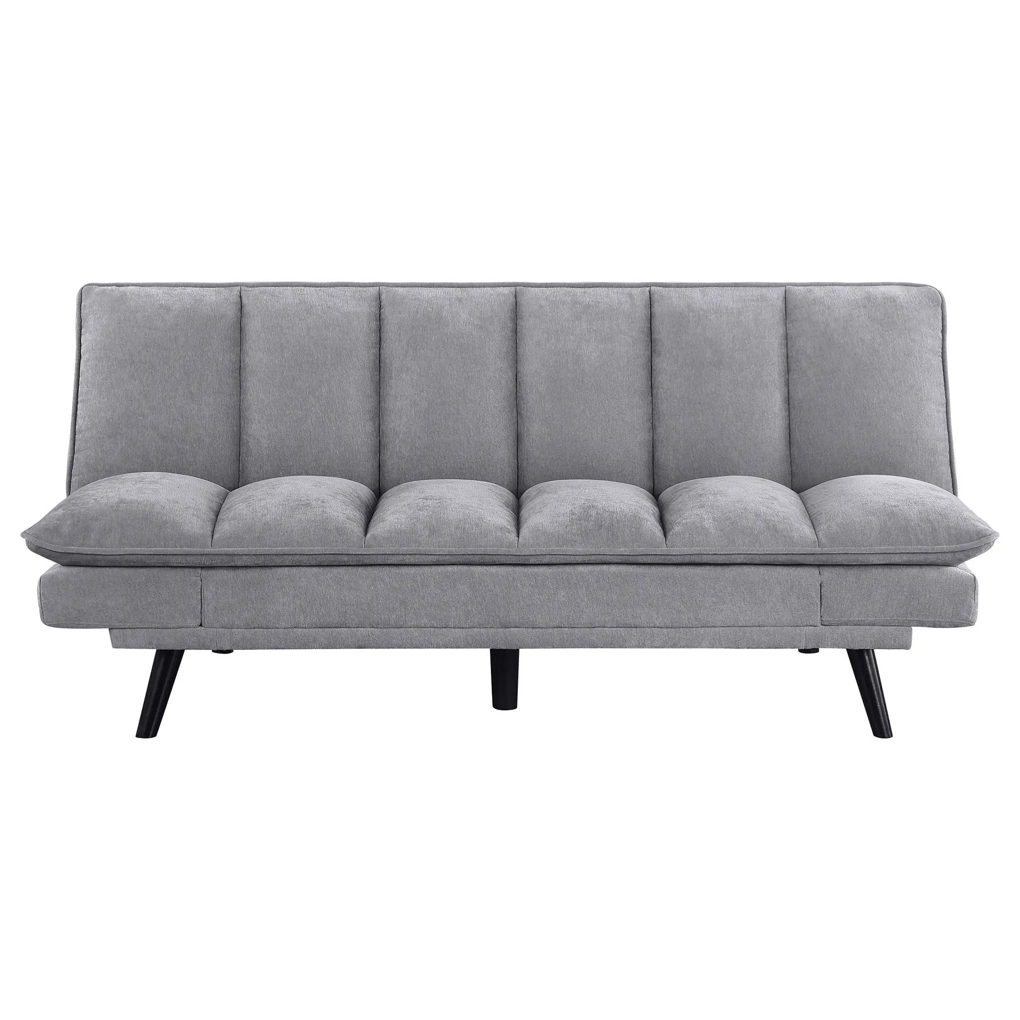Laredo Upholstered Tufted Convertible Sofa Bed Grey by Unique Piece Furniture