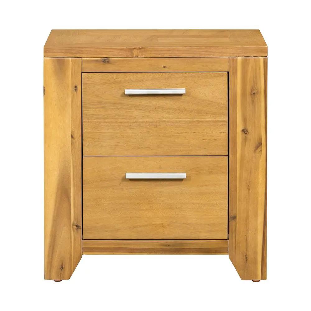 Nightstand - Natural Wood / Brown by HouseOfZazla