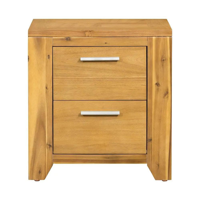 Nightstand - Natural Wood / Brown by HouseOfZazla