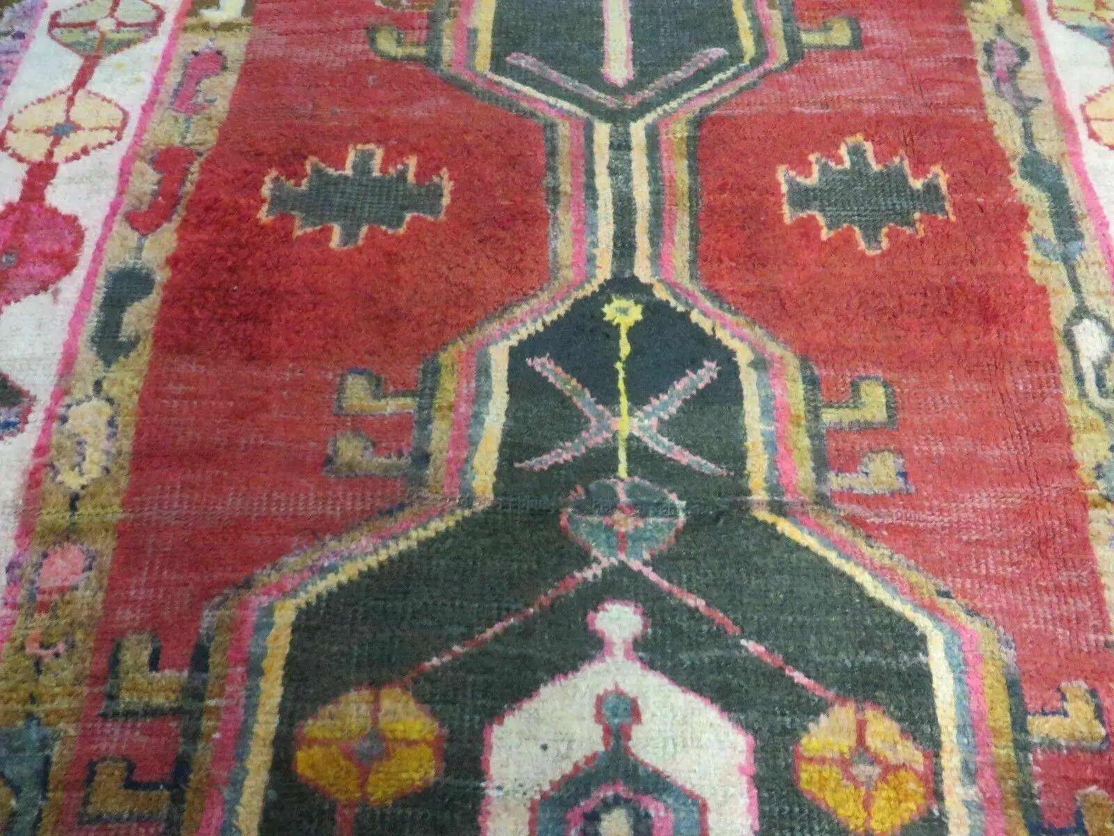4' X 8' Antique Handmade Turkish Caucasian Kazak Design Wool Rug Veg Dyes Nice by Jewel Rugs