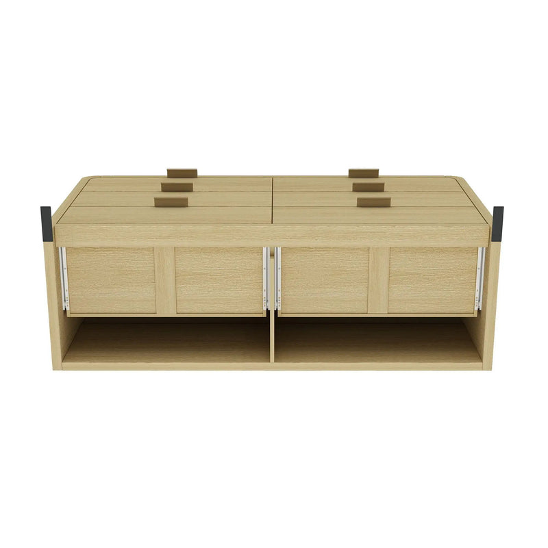 Grace - Double Dresser With 6 Drawers - Oak by HouseOfZazla