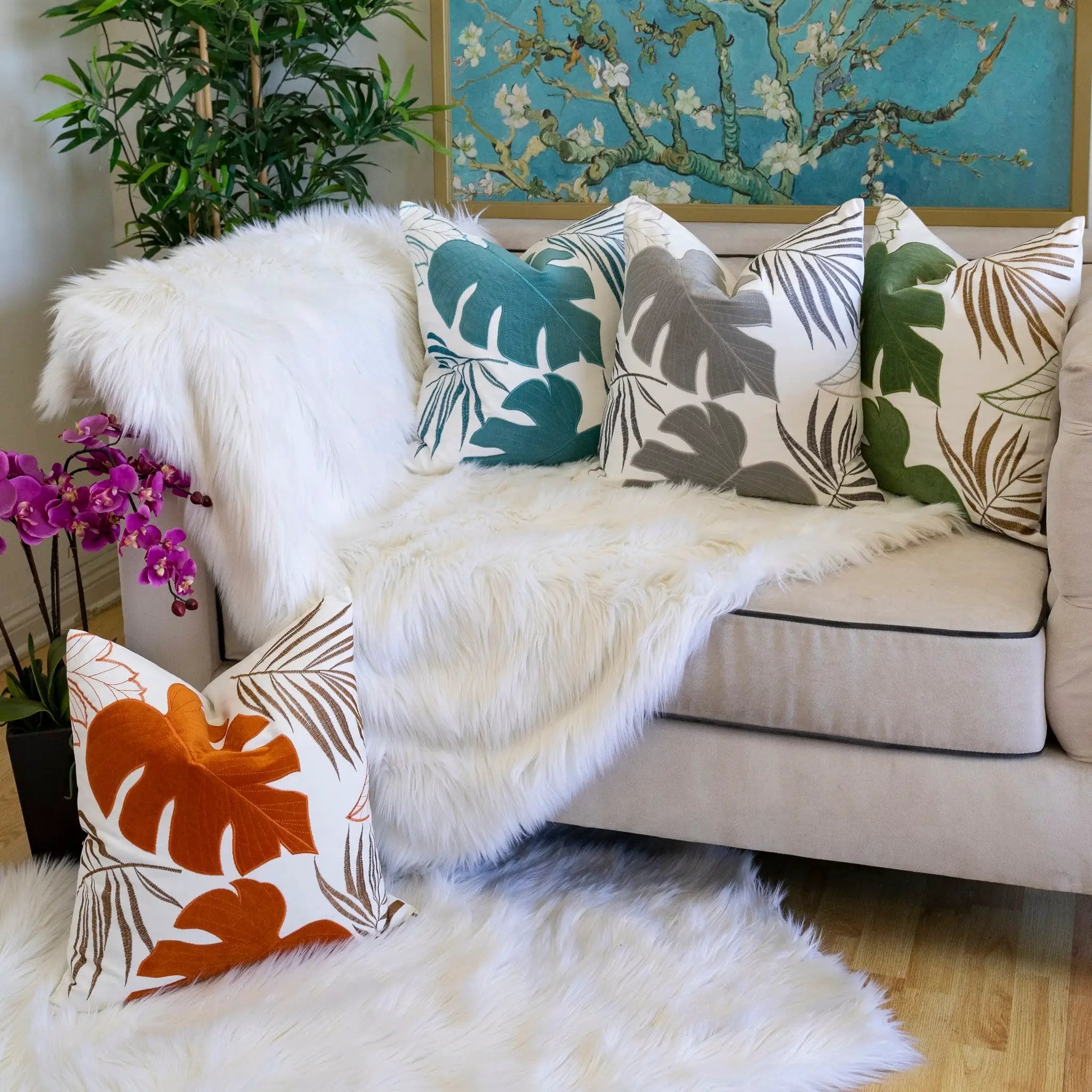 Autumn Vibes Leaf Accent Pillow - 2 Pack by HouseOfZazla