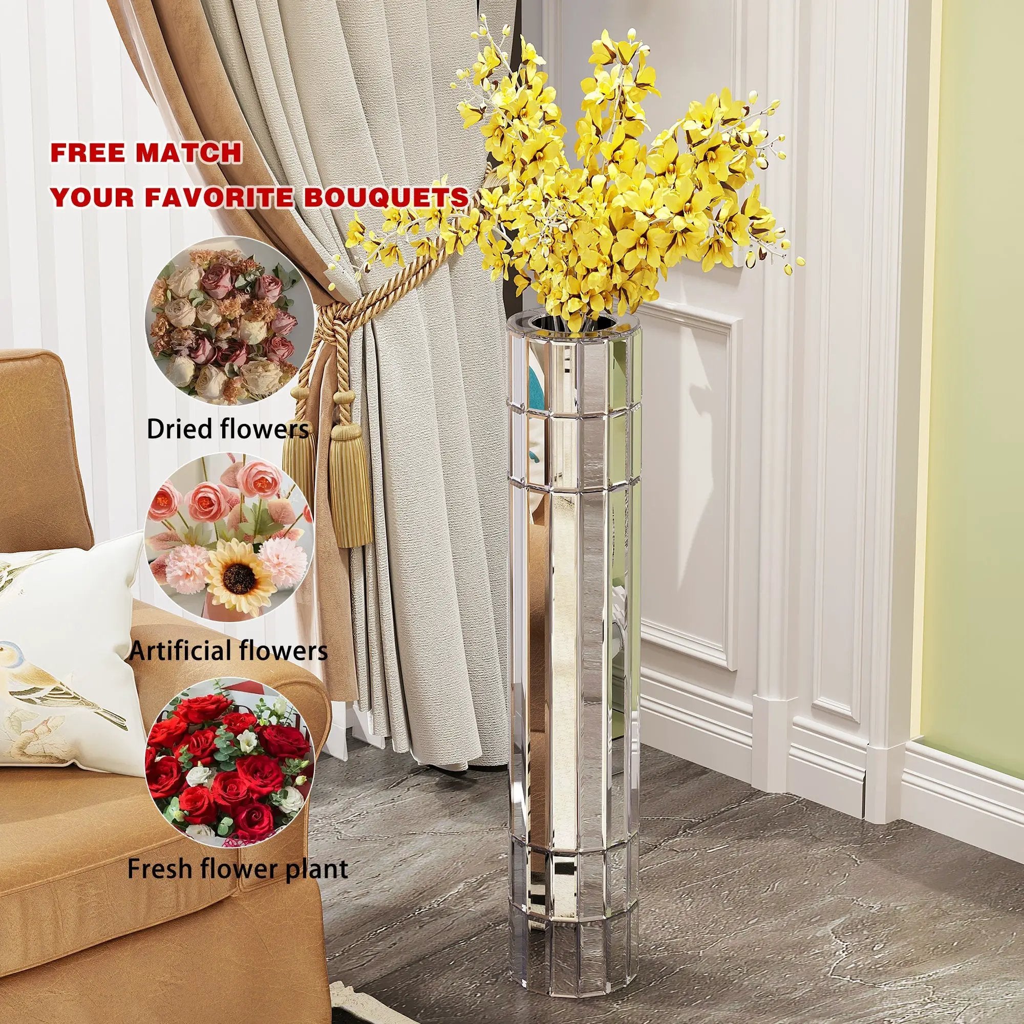 Large 36.02" Floor Vase by HouseOfZazla