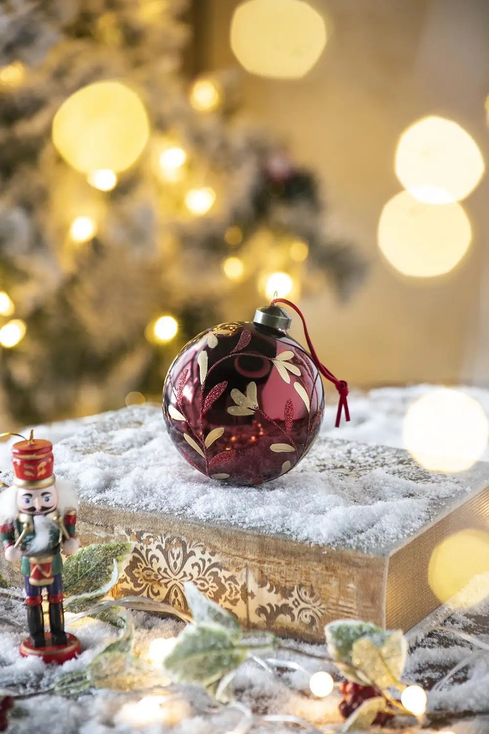 Christmas Ball Glass Decorative Hanging Ball Christmas Tree Ornaments, For Holiday Party Decorations by HouseOfZazla