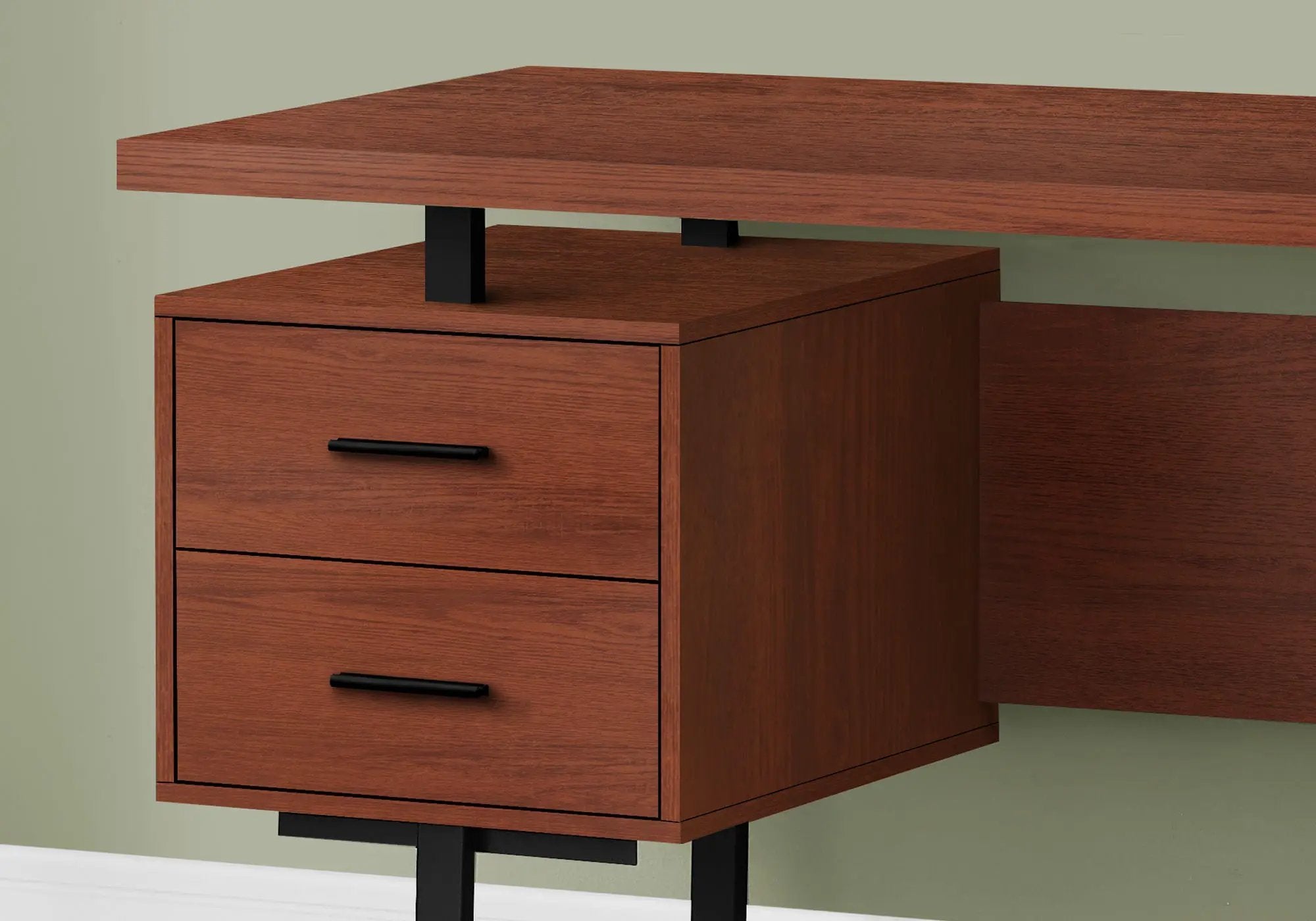 Computer Desk For Home Office, Laptop, Left, Right Set - Up, Storage Drawers, Contemporary & Modern by Unique Piece Furniture