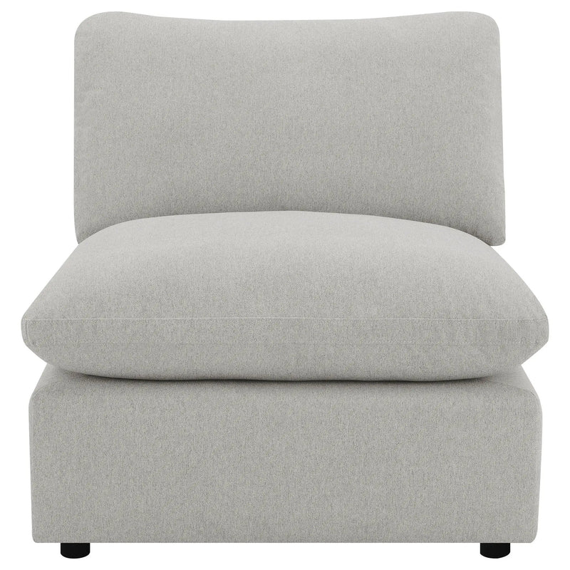 Collins Modular Armless Chair Grey by Unique Piece Furniture