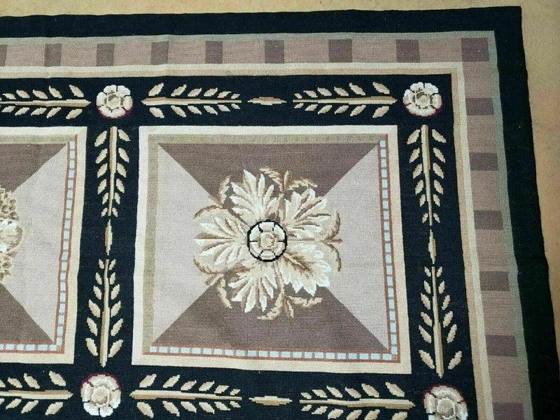 9' X 12' Handmade English Aubusson Savonnerie Design Needlepoint Wool Rug Nice by Jewel Rugs
