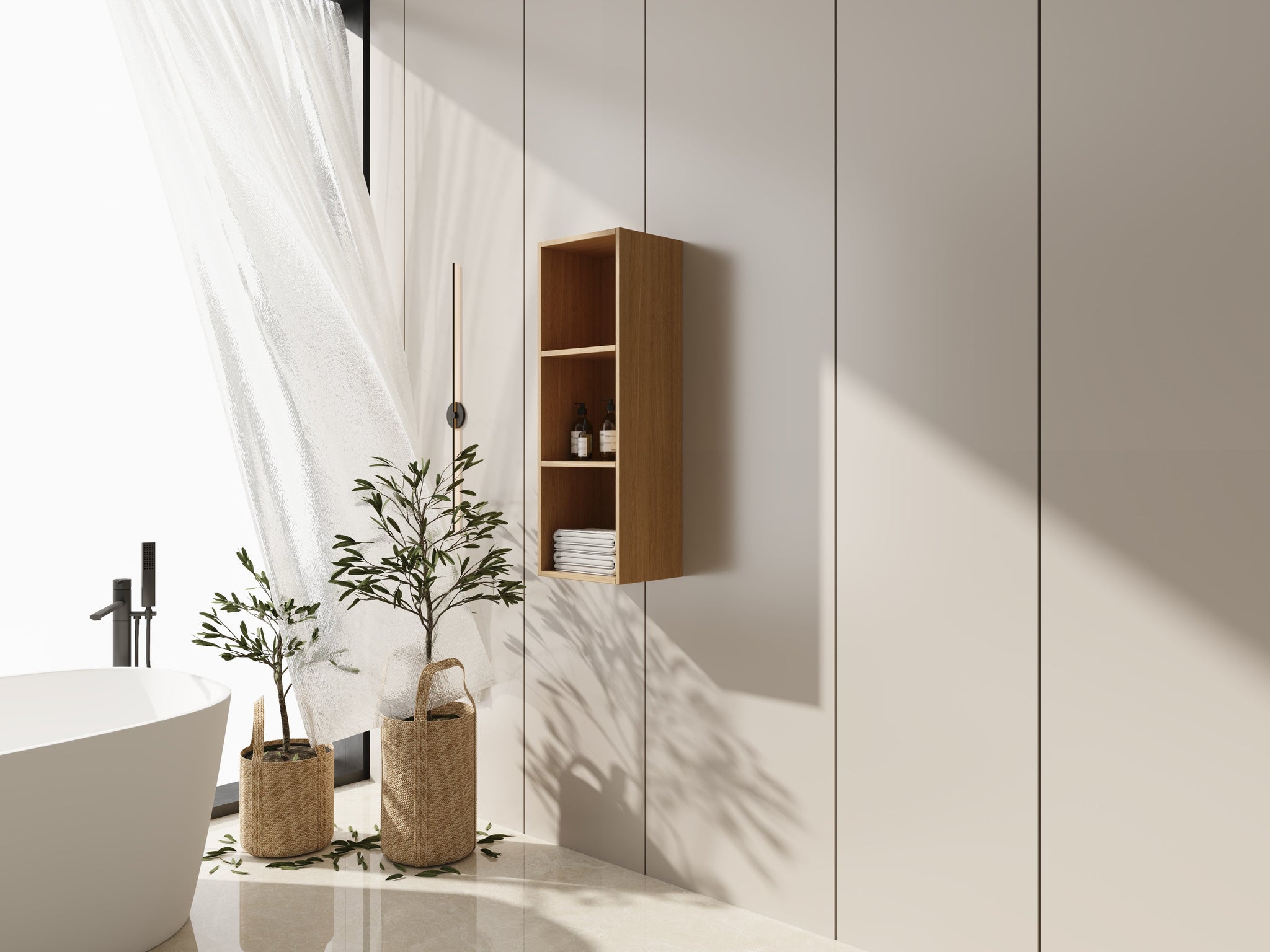 12 Inch Small Wall Mounted Storage Shelves by HouseOfZazla