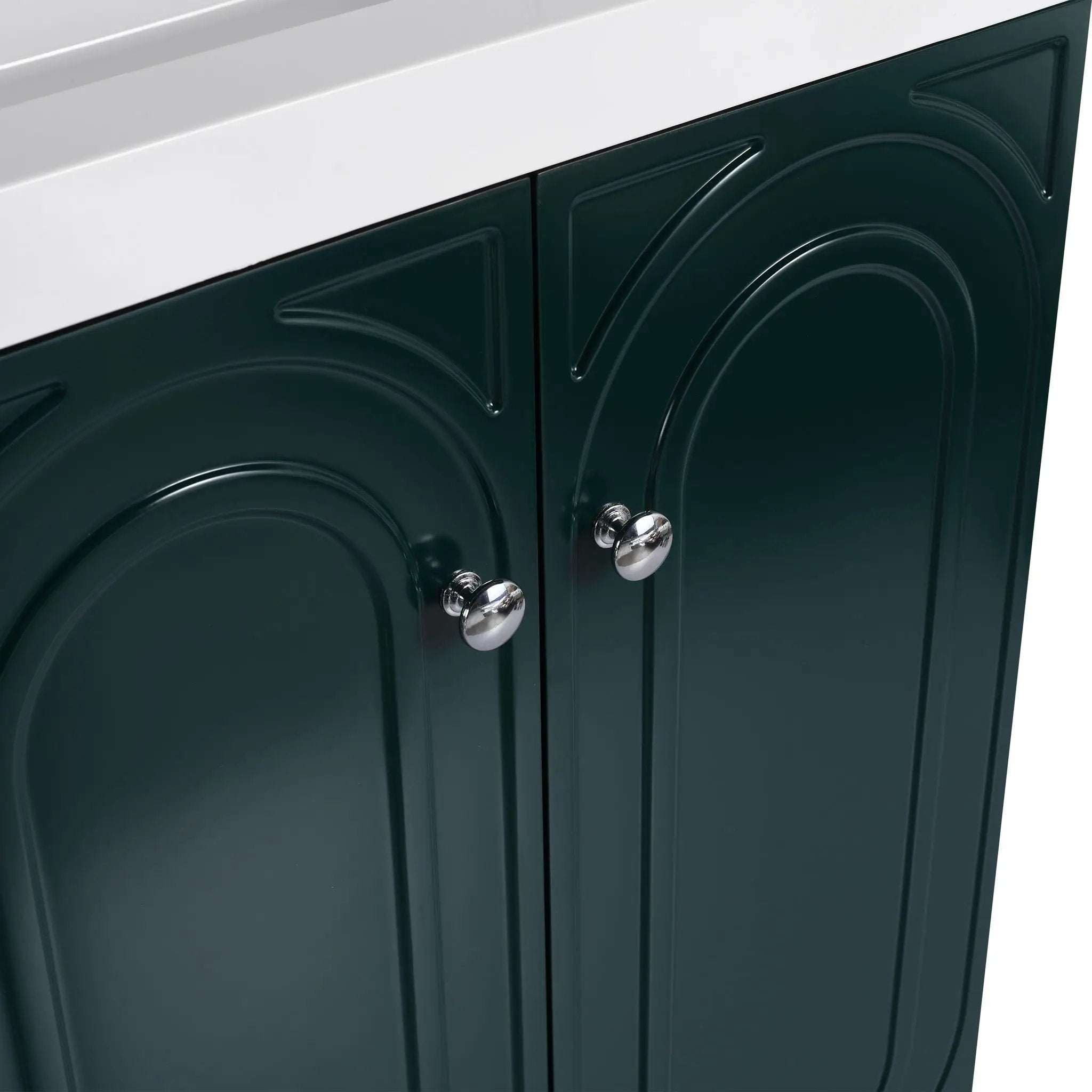 Modern Freestanding Bathroom Vanity With Soft Close Cabinet Doors by HouseOfZazla