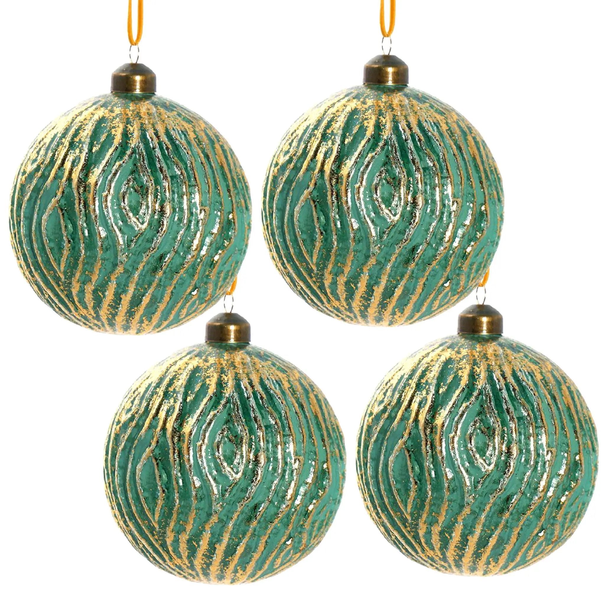 Christmas Ball Glass Decorative Hanging Ball Christmas Tree Ornaments For Holiday Party Decorations by Unique Piece Furniture