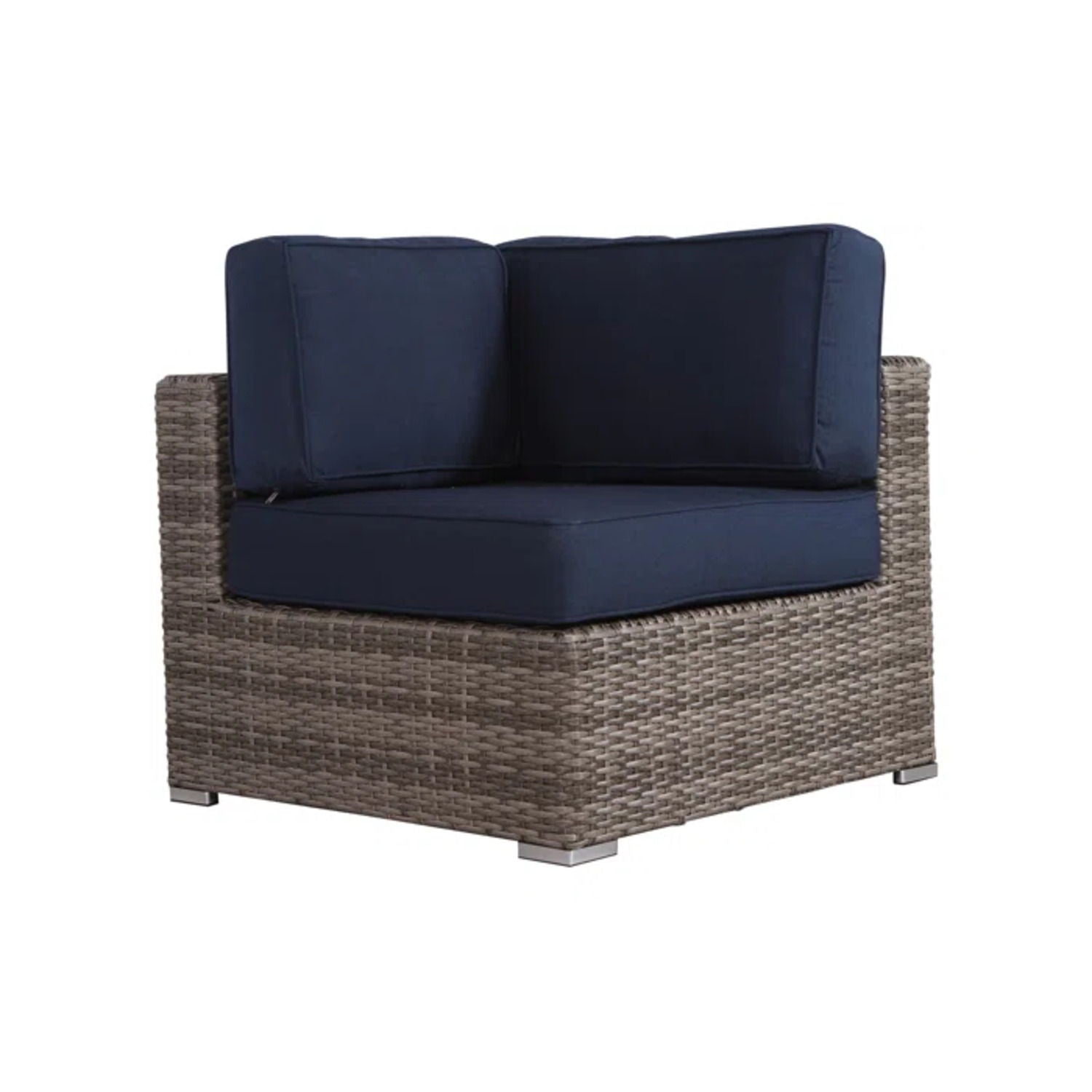 Outdoor Seating Group With Cushions 2 Person - Gray by HouseOfZazla