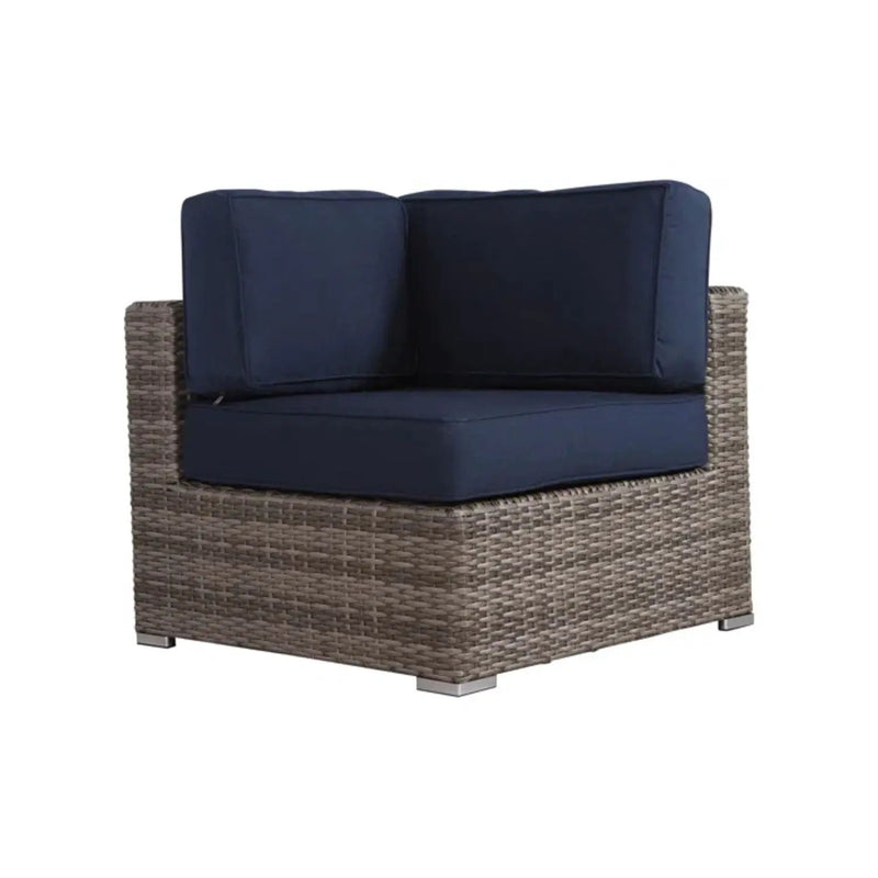 Outdoor Seating Group With Cushions 2 Person - Gray by HouseOfZazla