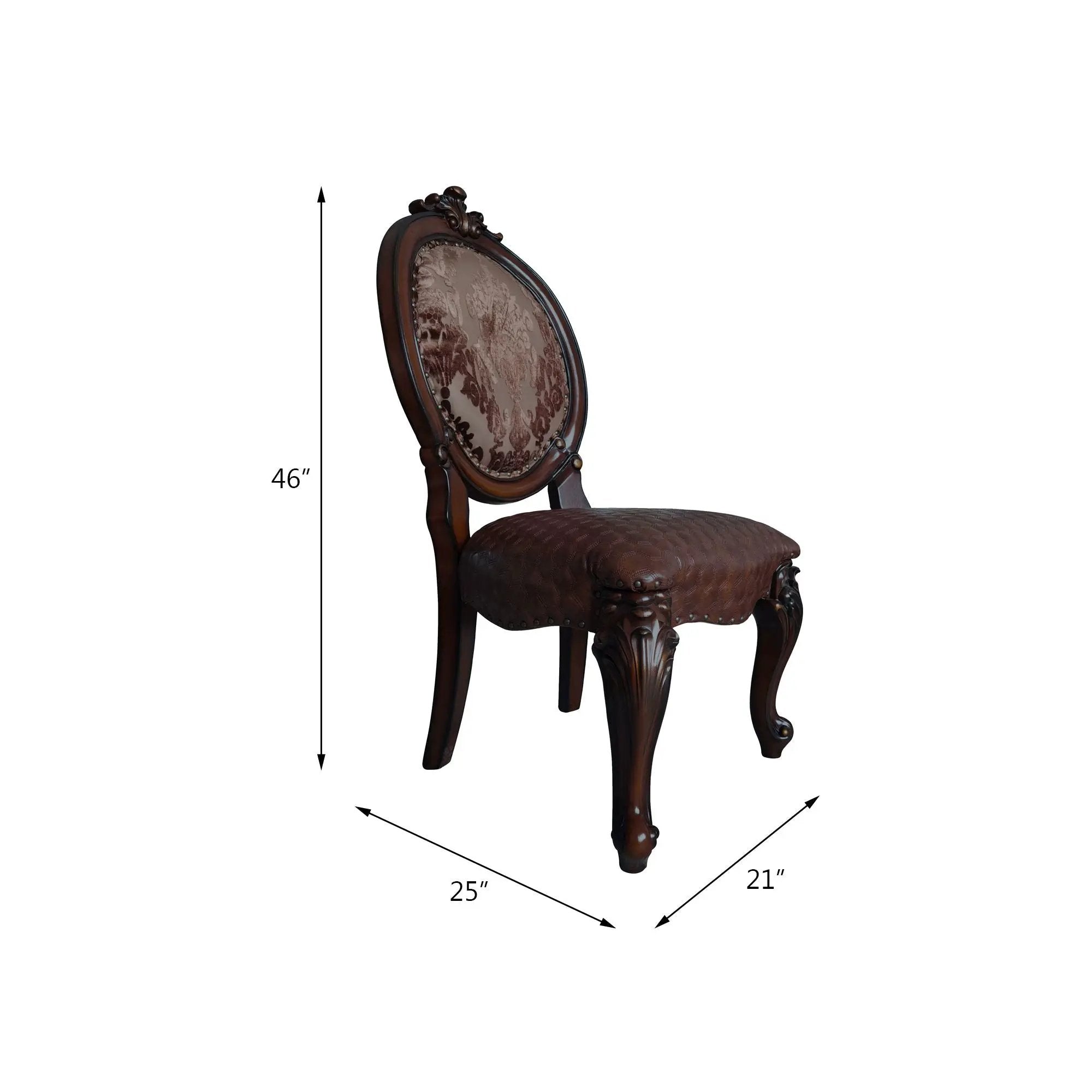 Versailles - Side Chair (Set of 2) - Cherry by HouseOfZazla