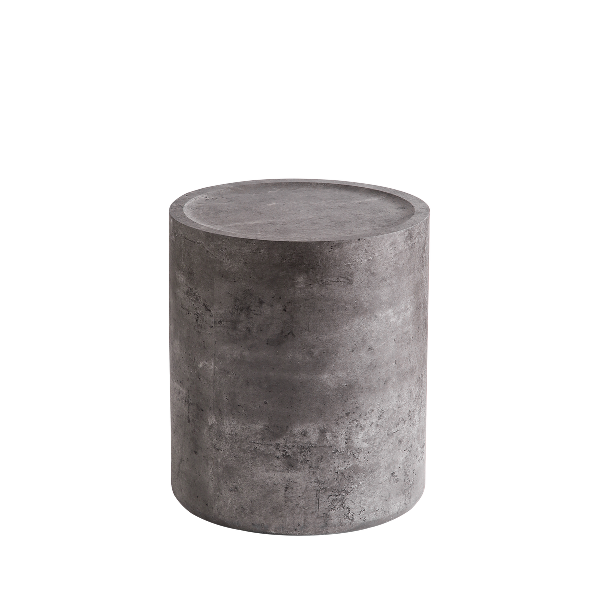 Modern Faux Concrete Round Corner Accent Table by HouseOfZazla