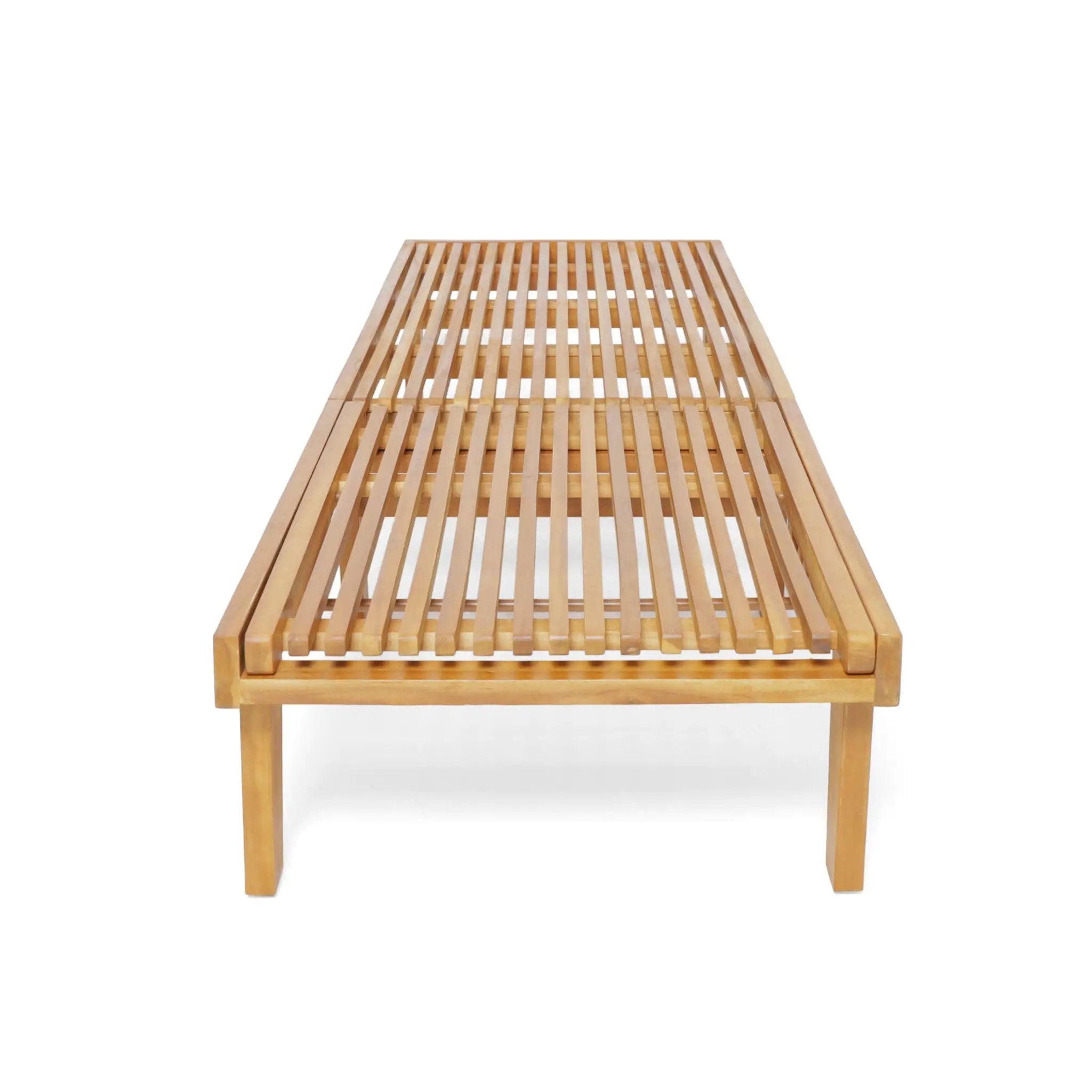Nadine Stylish Chaise Lounge Chair - Teak by HouseOfZazla