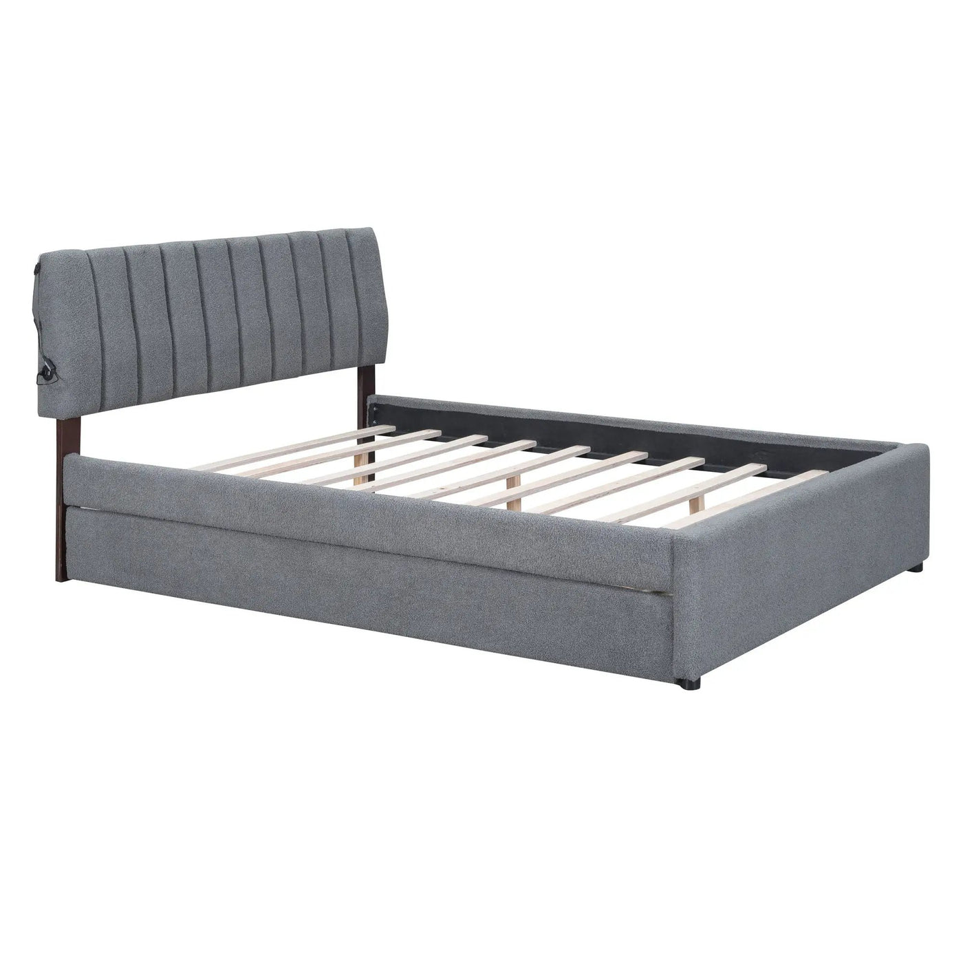 Upholstered Platform Bed With Trundle by Unique Piece Furniture