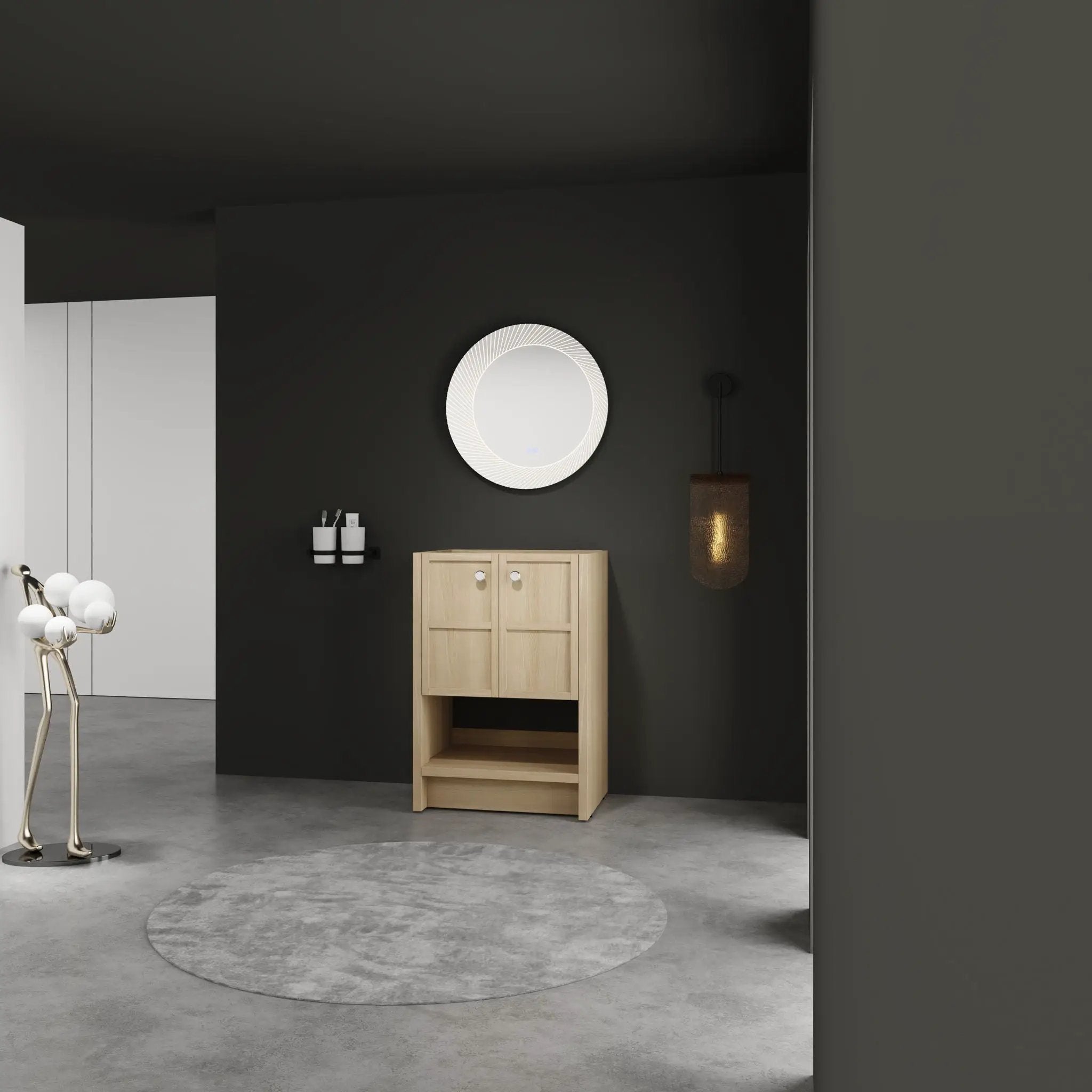 Modern Freestanding Bathroom Vanity With 2 Soft Closing Doors by Unique Piece Furniture