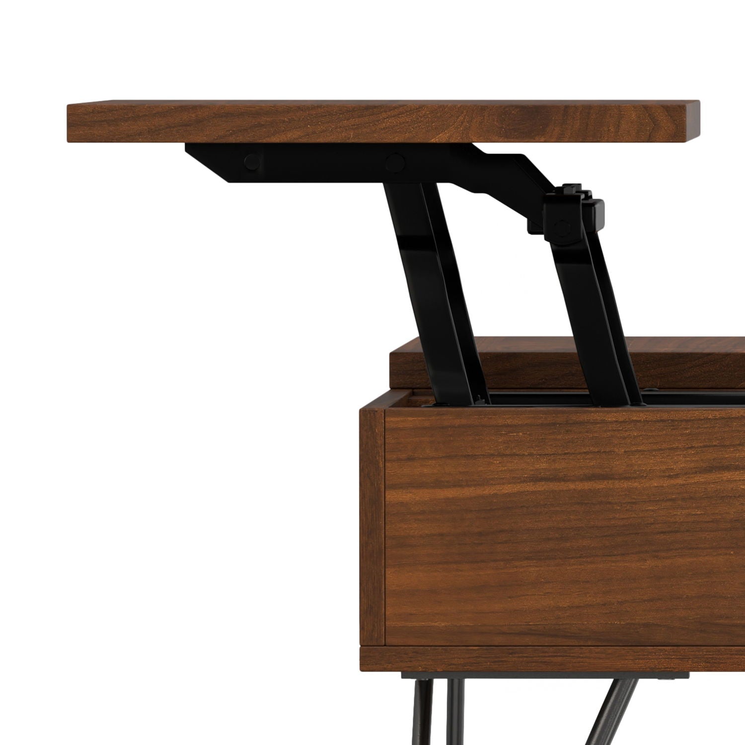 Hunter - Square Lift Top Coffee Table - Walnut by HouseOfZazla