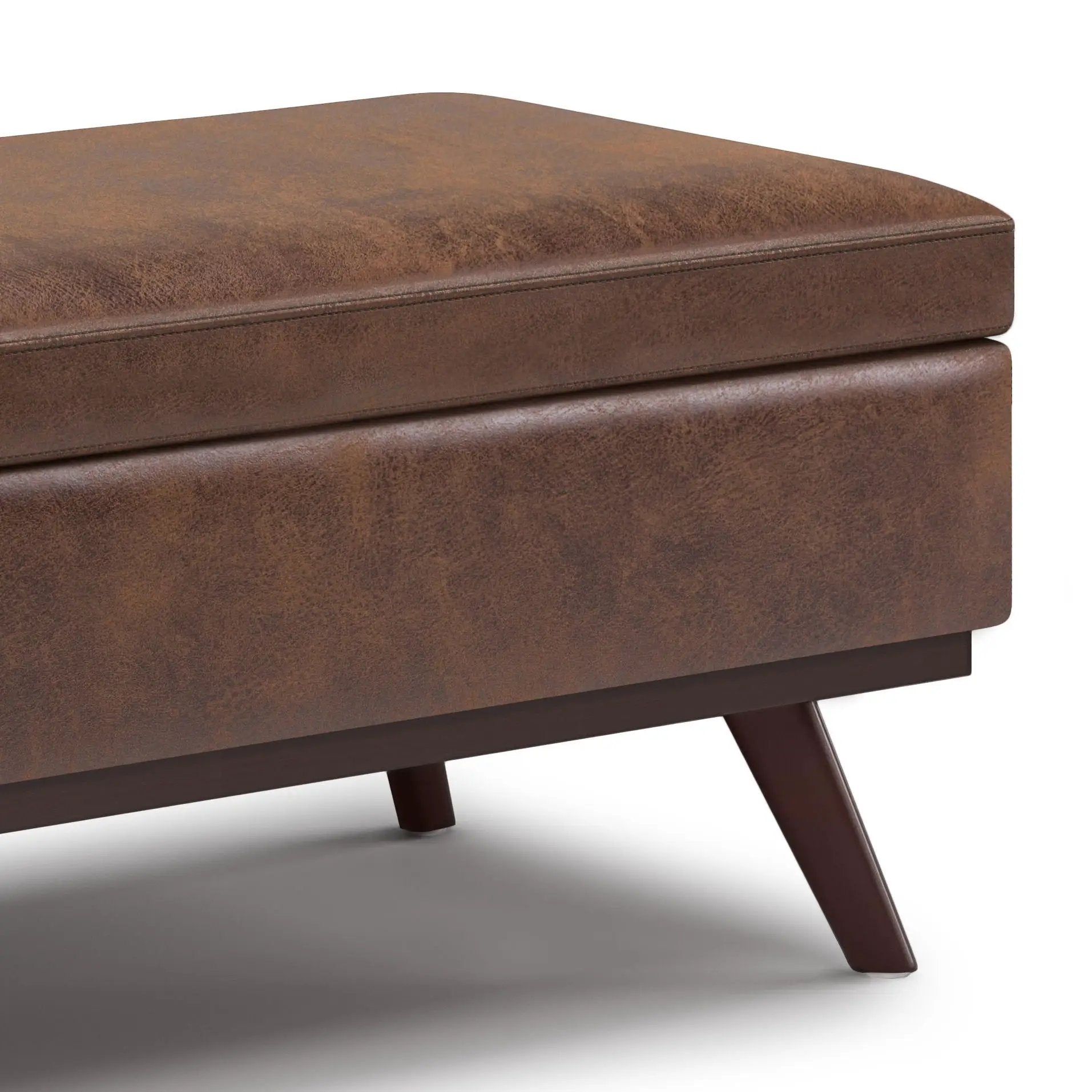 Owen - Lift Top Large Coffee Table Storage Ottoman, Mid Century Style by Unique Piece Furniture