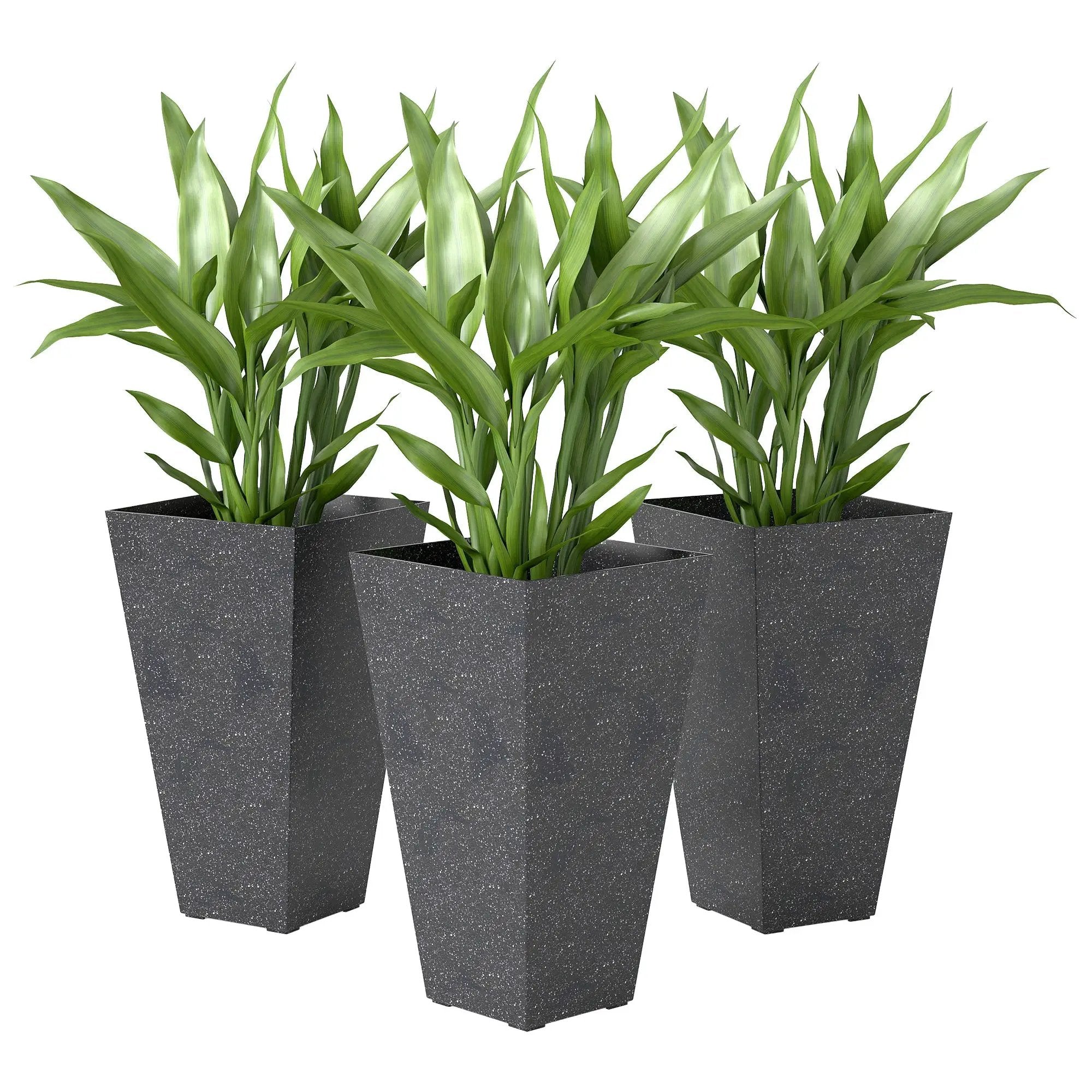Outsunny 28" Tall Planters, Set of 3 by HouseOfZazla
