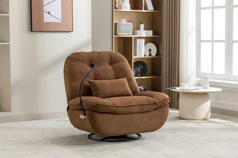 Power Recliner Swivel Glider USB Charger With tooth Music Player, Sleep, Working, Game And Leisure by Unique Piece Furniture