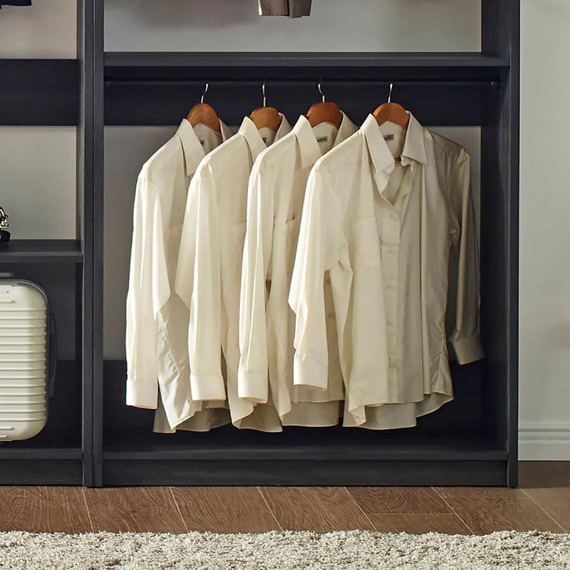 Monica - Walk-In Closet System With Spacious Storage - Gray by HouseOfZazla