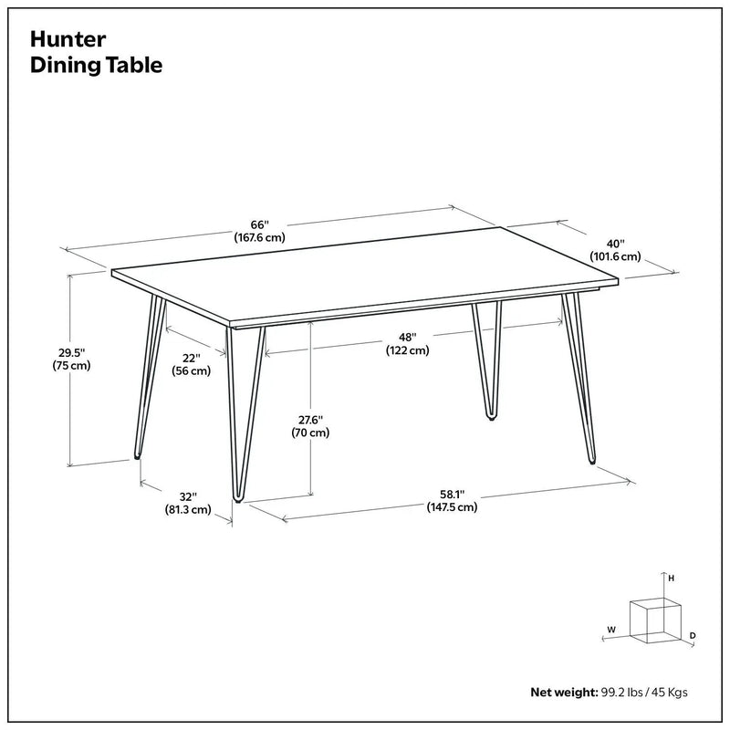 Hunter - Square Tabletop Dining Table by Unique Piece Furniture