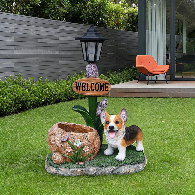 Corgi Dog Planter Garden Decor by HouseOfZazla