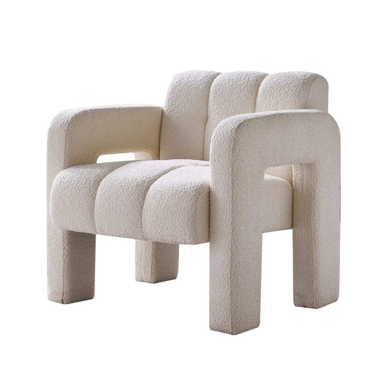 31.10" Wide Boucle Upholstered Accent Chair by BLAKHOM