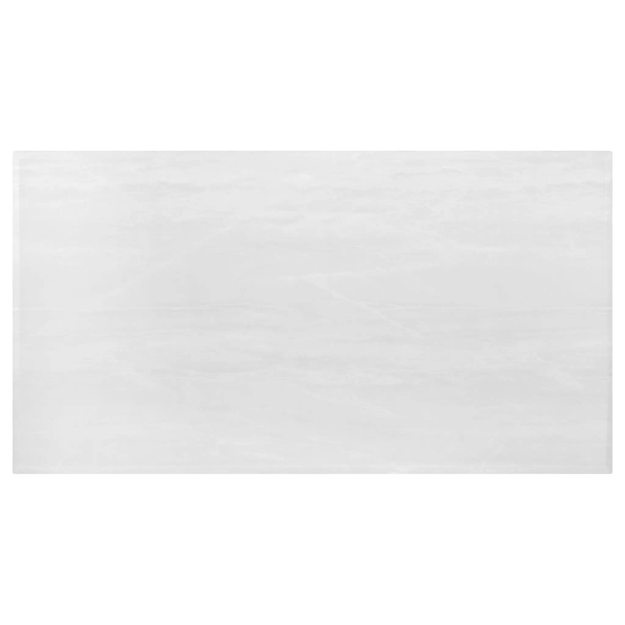 Allessandra - Rectangular U-Shaped Base Dining Table - White / Silver