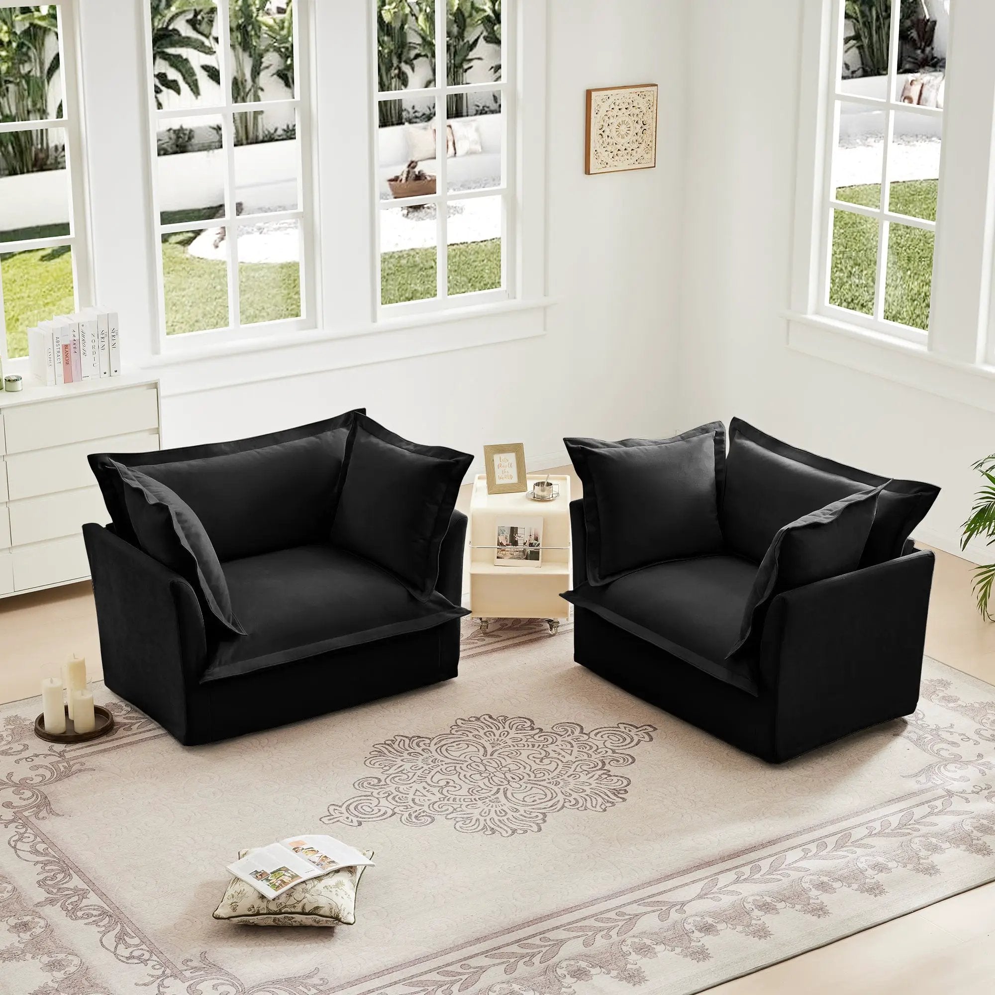 Set of 2 Slipcovered Armchairs by HouseOfZazla
