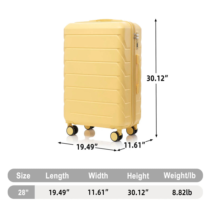 28 Inch ABS Hard Shell Large Travel Checked Luggage by HouseOfZazla