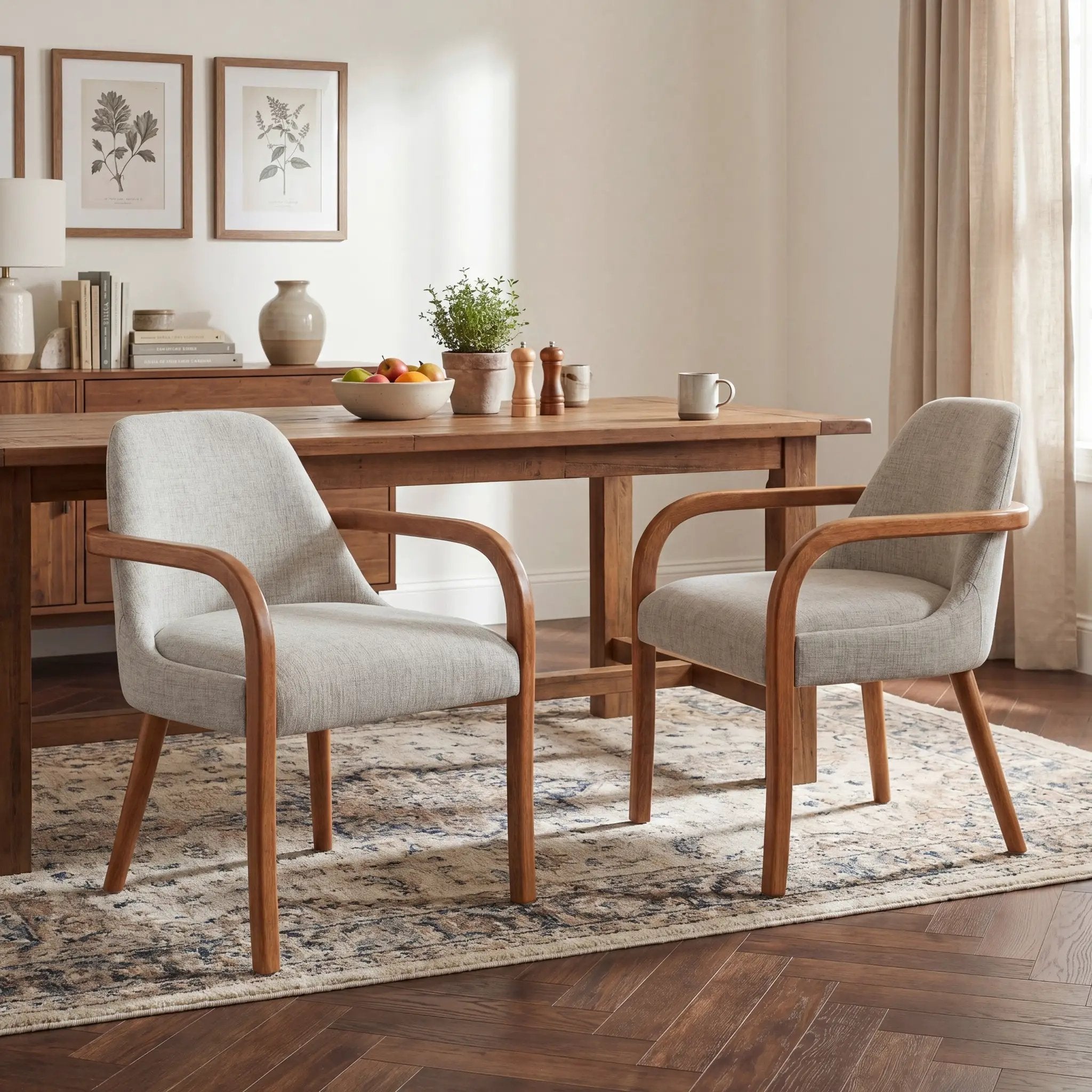 Set of 2 Mid-Century Dining Chairs by HouseOfZazla