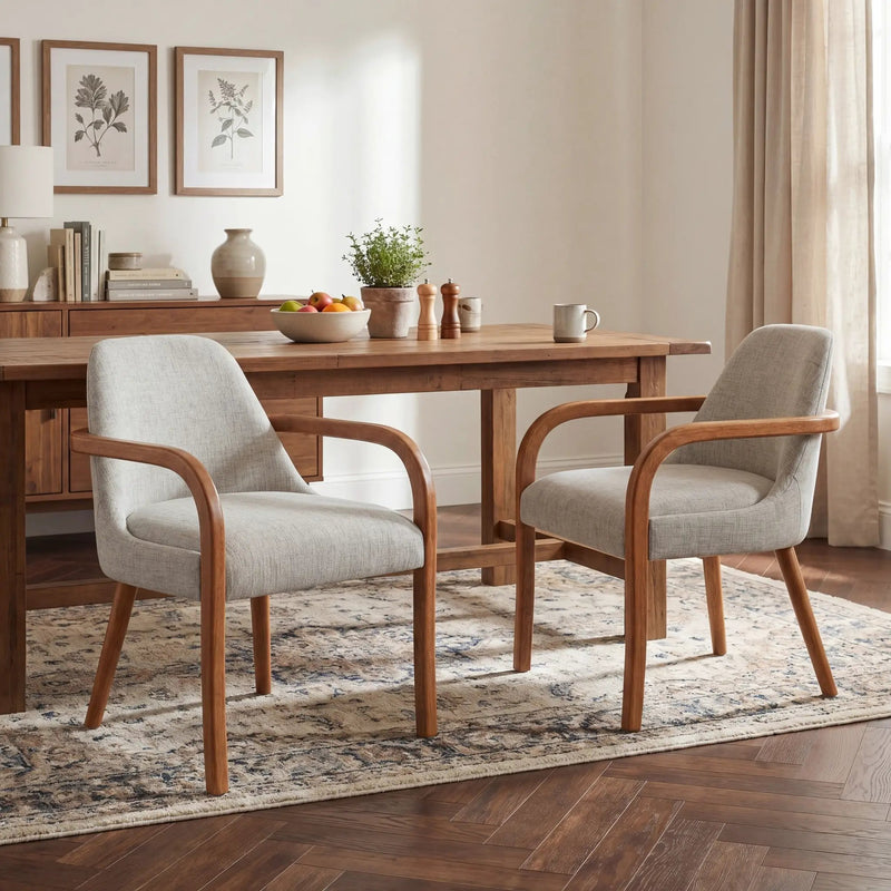 Set of 2 Mid-Century Dining Chairs by HouseOfZazla
