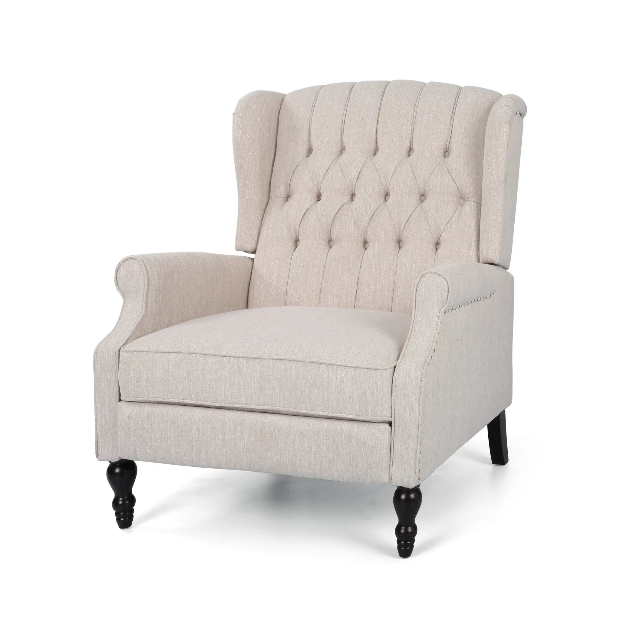 Push Back Recliner Chair Fabric Lounge Armchair by HouseOfZazla