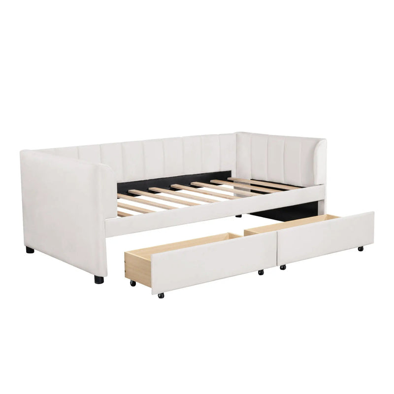Upholstered Daybed With Ergonomic Design Backrest by Unique Piece Furniture