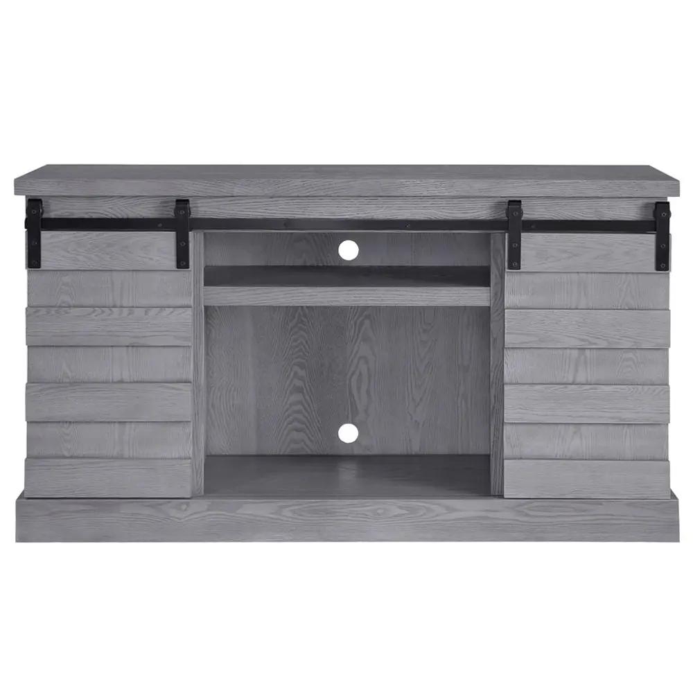 Amrita - TV Stand With Fireplace - Gray Oak by Unique Piece Furniture