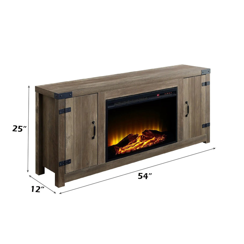 Tobias - Fireplace - Oak / Rustic by HouseOfZazla