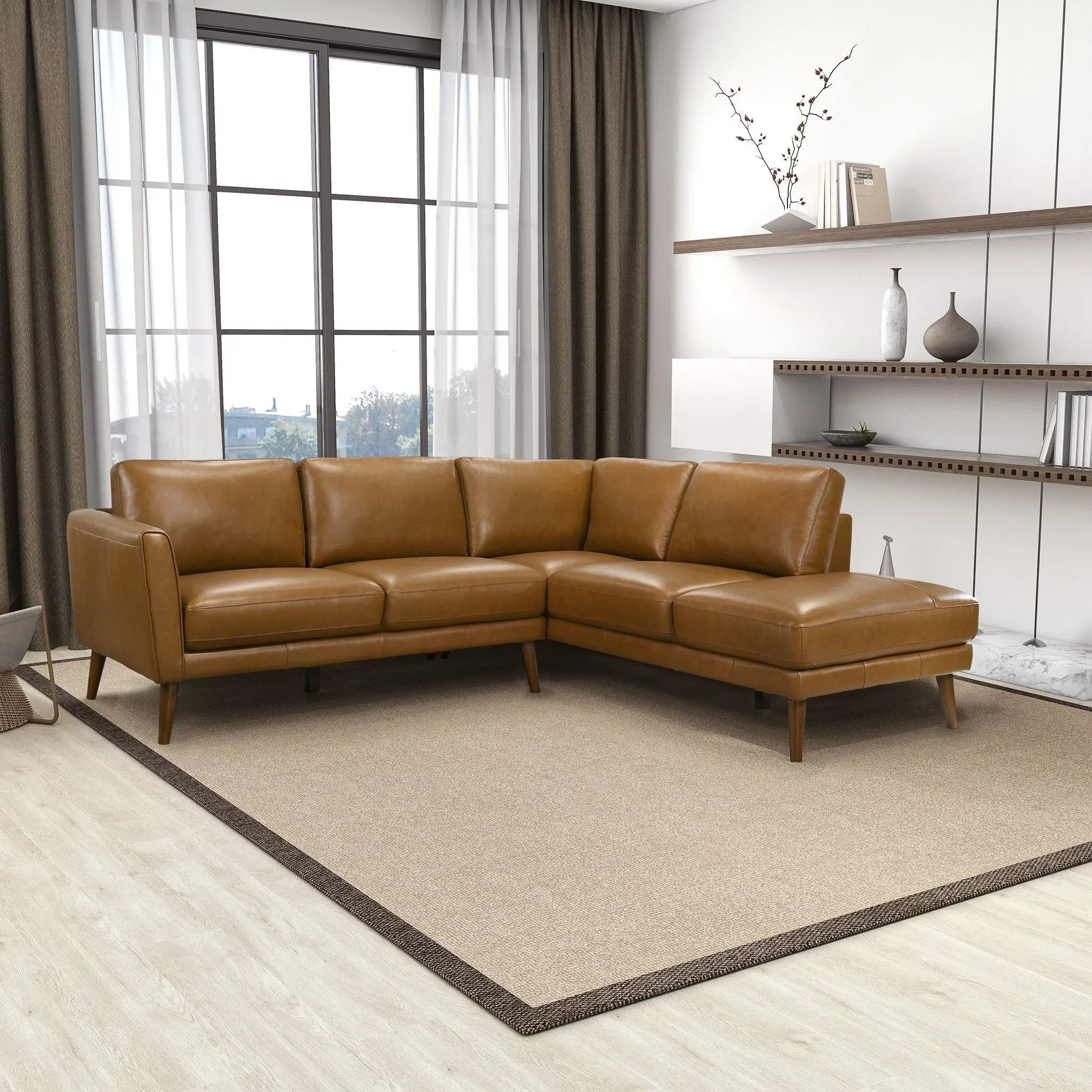 Benson - Sectional Sofa With Chaise by HouseOfZazla