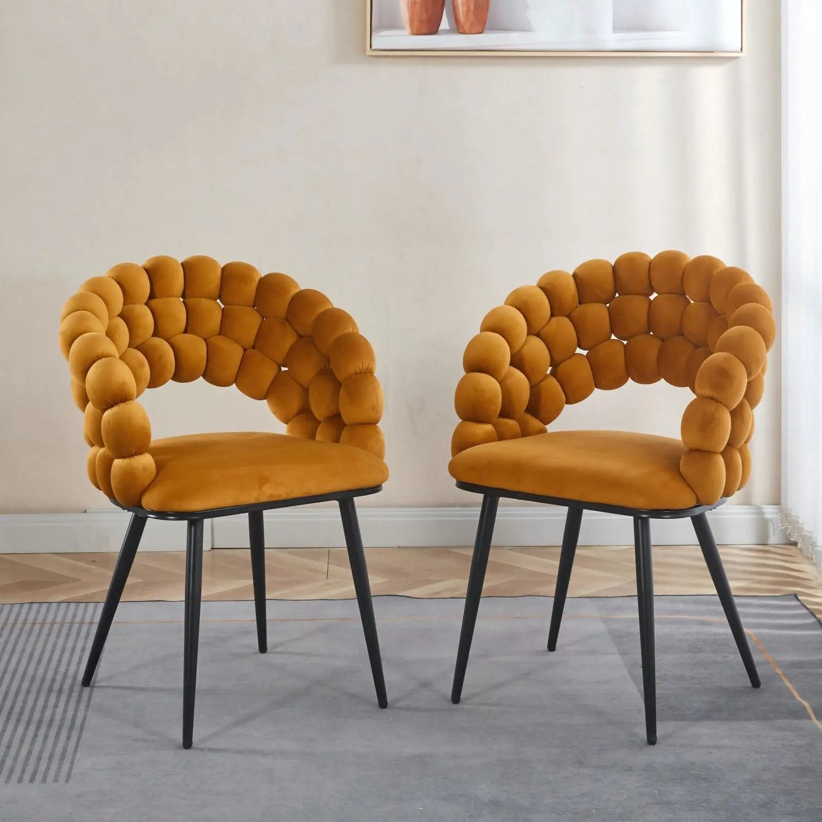 Modern Chair With Tube Legs, Soft Cushions And Comfortable Backrest by HouseOfZazla