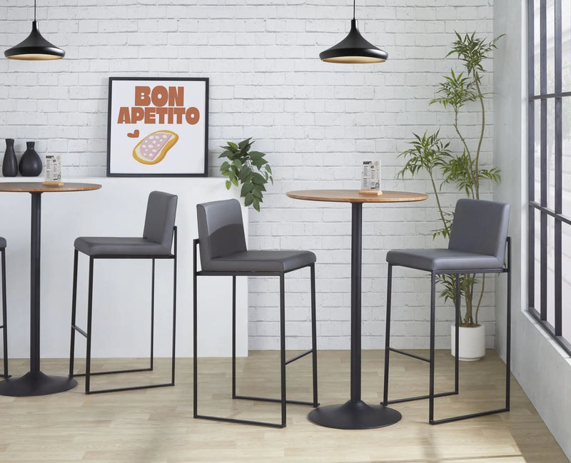 Fuji - Contemporary High Back Barstool Elegant Design by HouseOfZazla