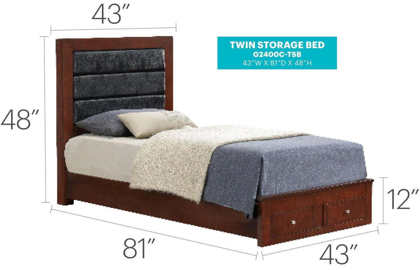 Elegant Storage Bed For Cozy Spaces by HouseOfZazla