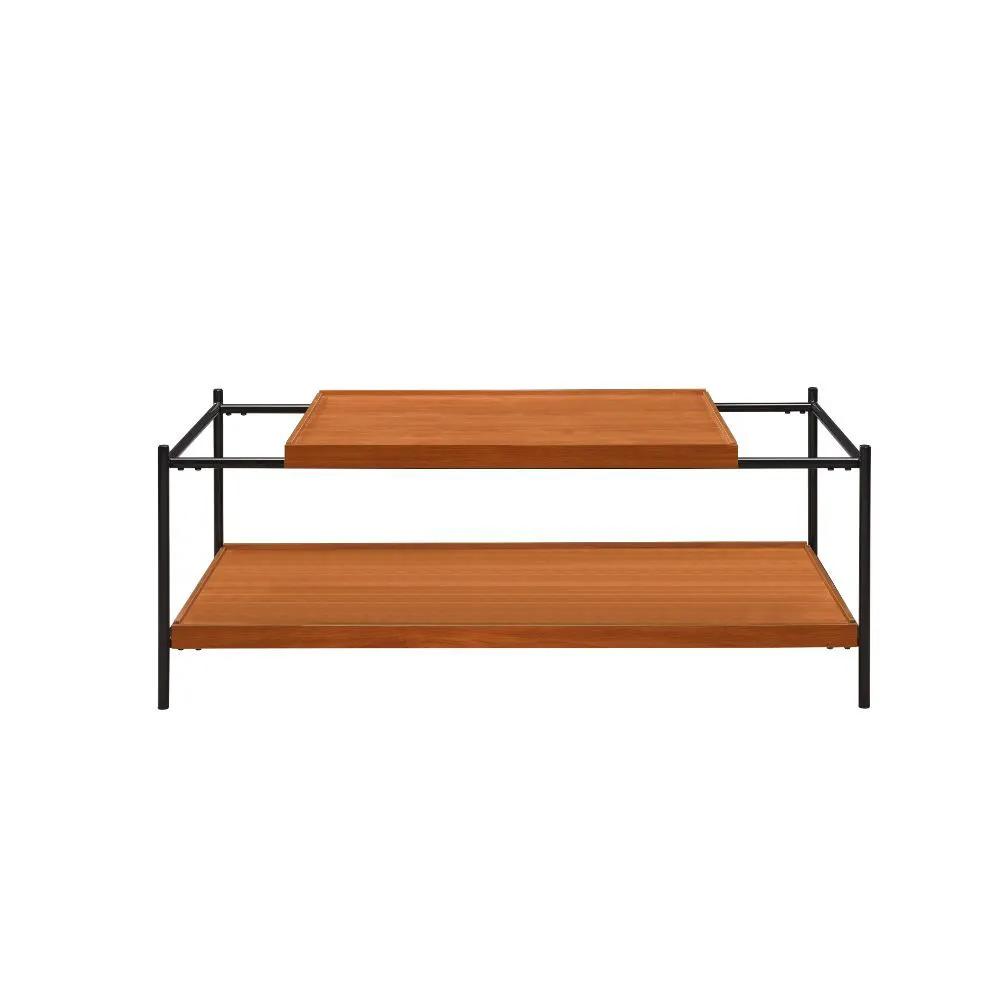 Oaken - Coffee Table - Honey Oak & Black by Unique Piece Furniture