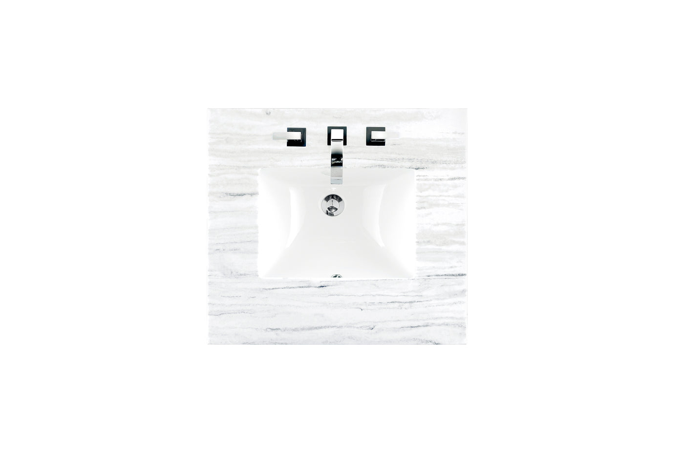 James Martin 26" Single Vanity Top with Arctic Fall countertop