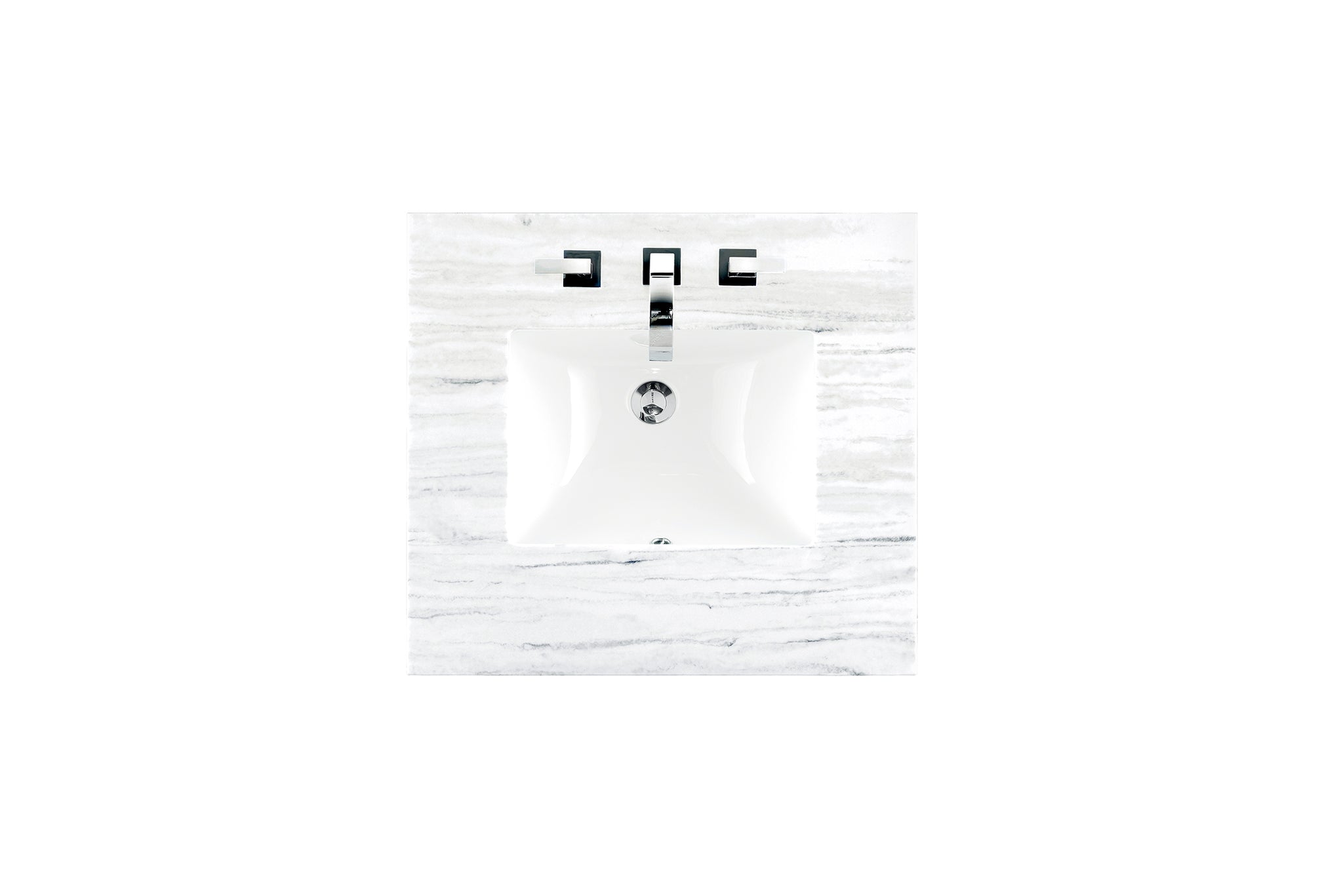 James Martin 26" Single Vanity Top with Arctic Fall countertop